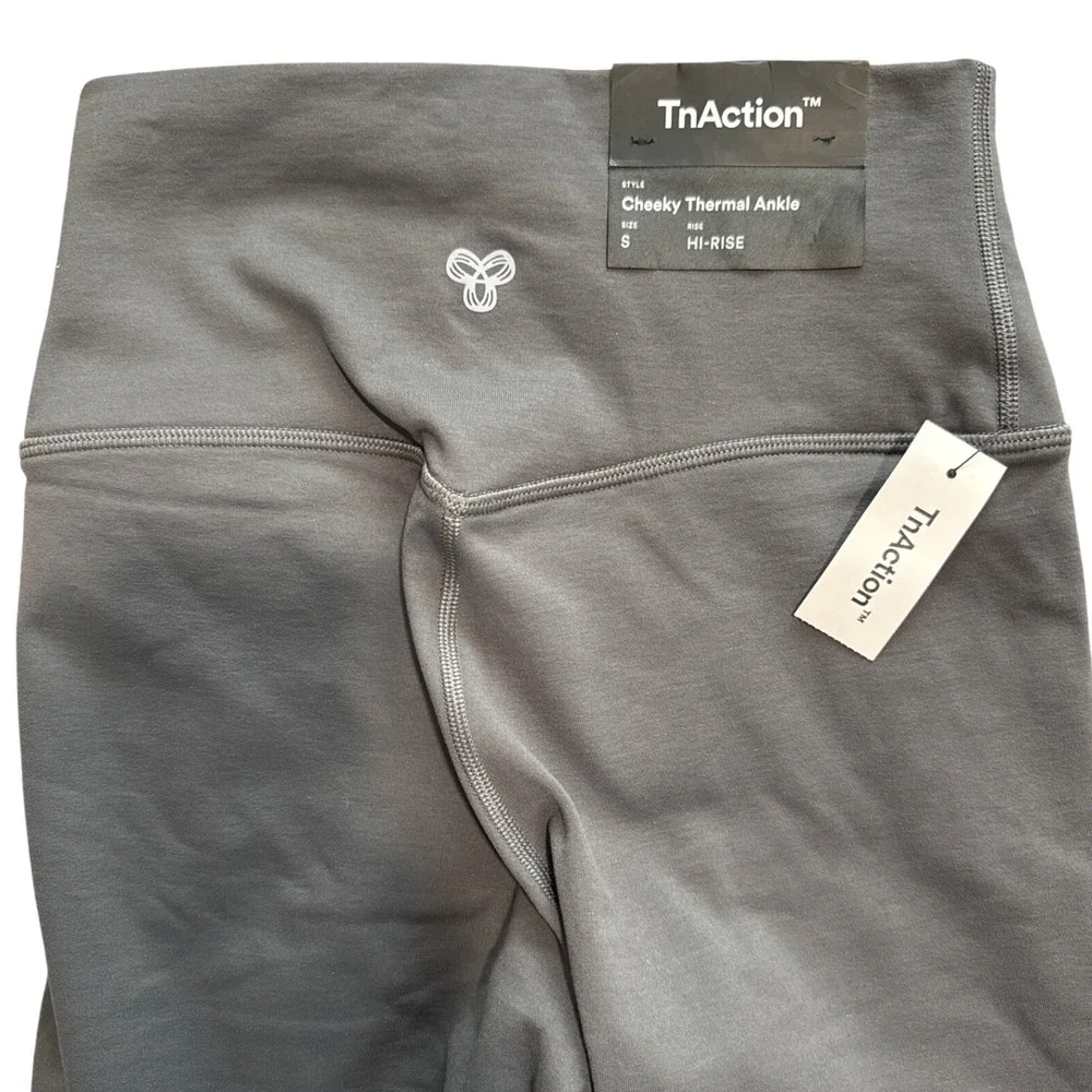 TnAction Cheeky Thermal Ankle Leggings Hi Rise Size‎ S Charcoal Grey